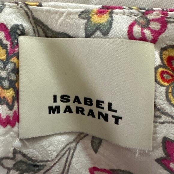 ISABEL MARANT Womens Skirt 40 US Large Lisanne Ditzy Floral Asymmetric Midi - Picture 7 of 12